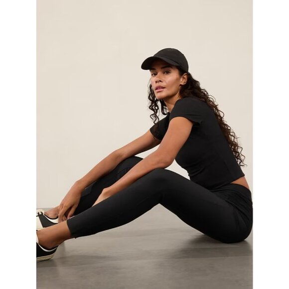 Athleta Size 6 Stellar Mid Rise Slim Pant Black - Picture 3 of 7